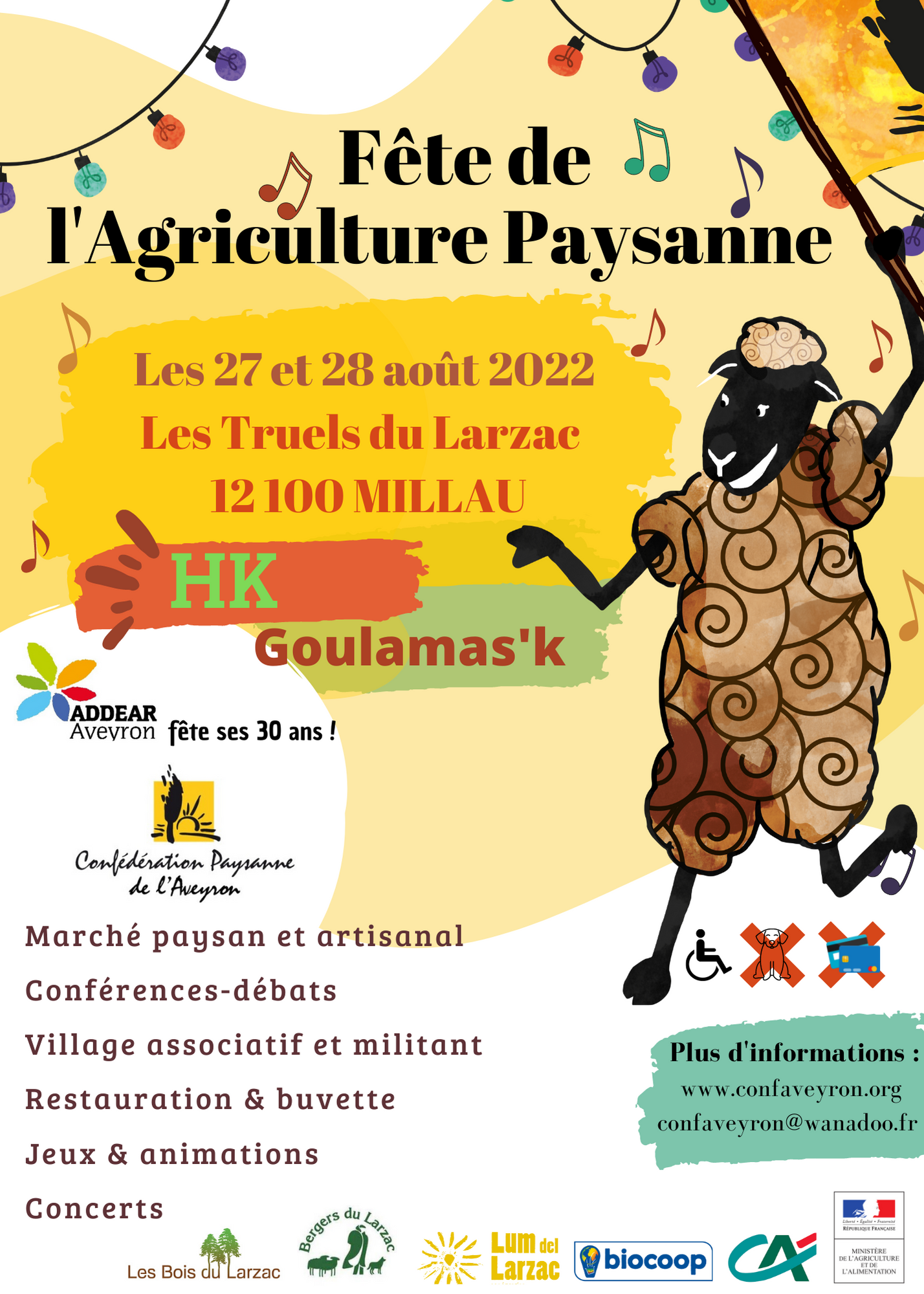 fête de l'agriculture paysanne sur le Larzac 